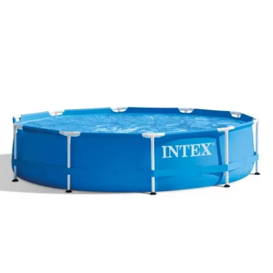 Intex Pool Kit w/ Intex 10 x 2.5-Ft Pool Set w/ Filter Pump w/  10-Ft Pool Cover image {1}
