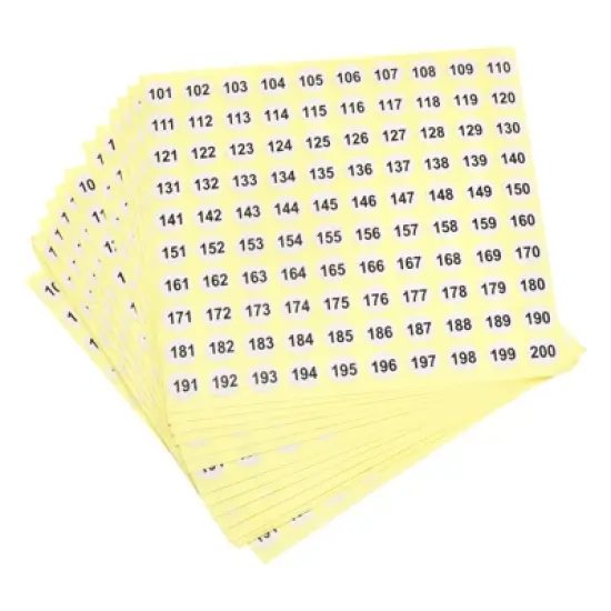 Unique Bargains Office Home Warehouse Self-Adhesive Number Stickers 15 Sheet image {5}