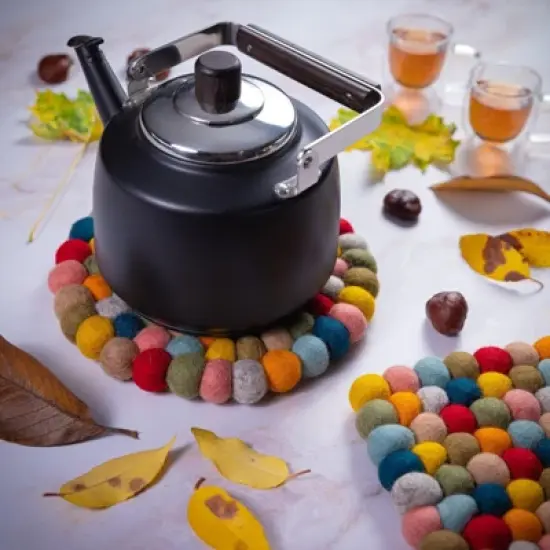 CILIO VIRGIN WOOL TRIVET "COLORE" image {2}