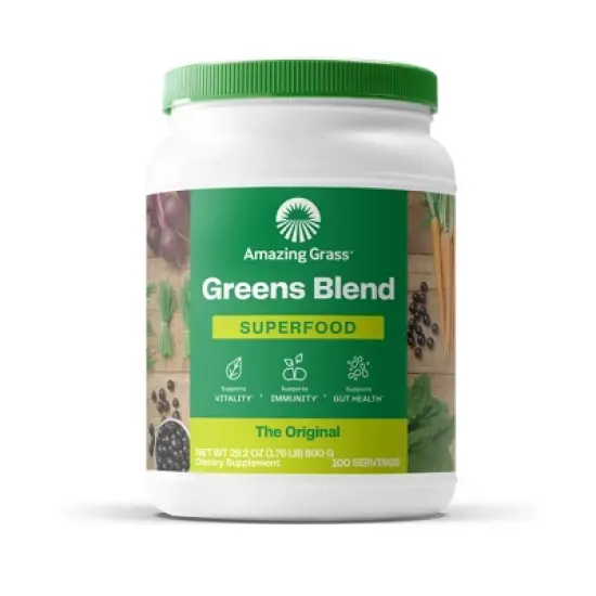 Amazing Grass, Greens Blend, Powder, The Original, 28.2 oz, 100 Servings image {10}