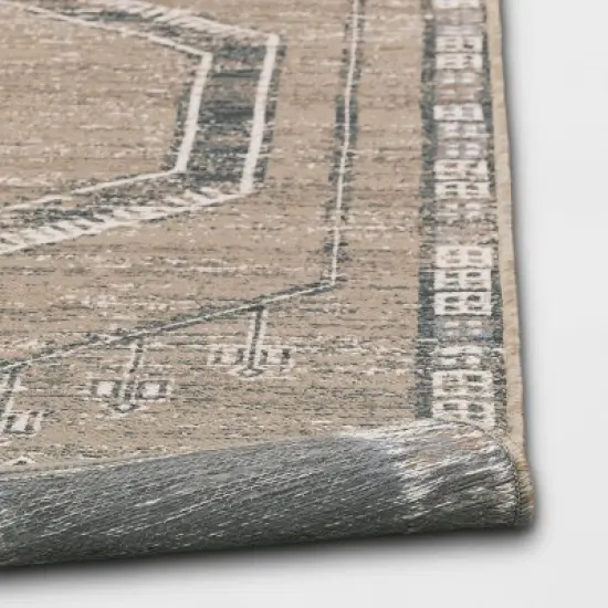 5'x7' Sunset Moroccan Tapestry Rectangular Woven Outdoor Area Rug Light Brown - Opalhouse&trade; image {3}