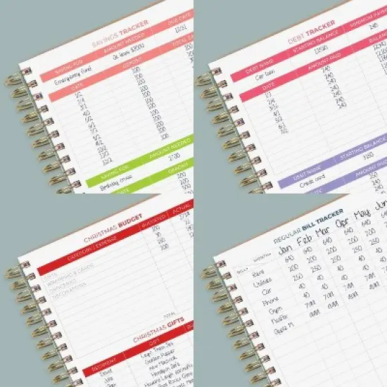 Undated Planner Bill Organizer 8"x9.25" Rose Gold - Clever Fox image {5}