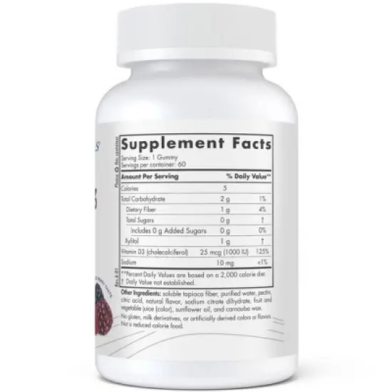 Nordic Naturals Zero Sugar Vitamin D3 Gummies - 60ct image {1}