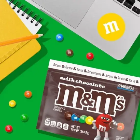 M&M's Milk Chocolate Candy - Sharing Size - 10oz image {4}