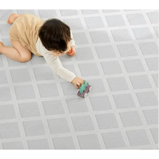 Baby Bubble Safety Mat - Mild Waffle - 82.7 x 59 inches image {5}