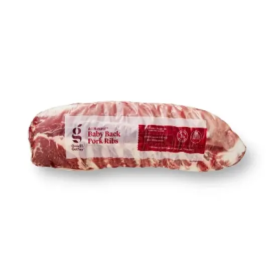 Baby Back Pork Ribs - 3.02-4.02 lbs - price per lb - Good & Gather&trade; image {4}