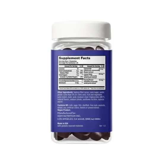 HUM Nutrition Beauty zzZz Sleep & Digestive Regularity Vegan Gummies 3mg Melatonin + FOS prebiotic fiber, Sleep Aid - 50 ct image {4}