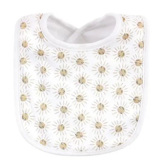 Hudson Baby Infant Girl Cotton Bib and Headband or Caps Set 8pk, Dream Love, One Size image {2}