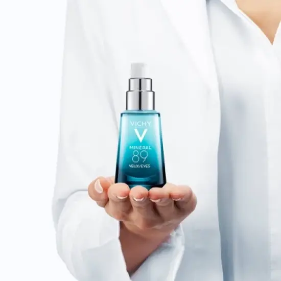 Vichy Mineral 89 Fortifying Eye Serum with Hyaluronic Acid, Hydrating Daily Eye Gel Cream - 0.51 fl oz image {3}
