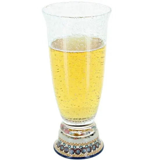 Blue Rose Polish Pottery P002 Manufaktura Beer Glass image {6}