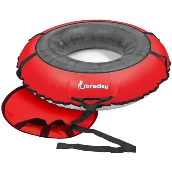 Bradley Colossal 60" Snow Tube with Slick, Heavy-Duty Bottom for Fast Sledding &ndash; Large Rubber Tube with Cover made in USA image {17}