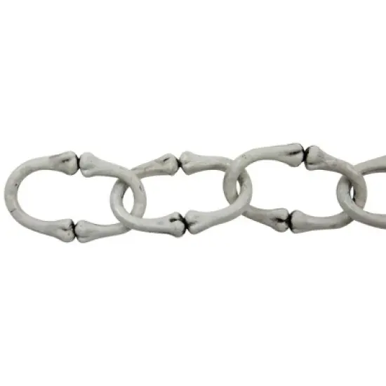 Northlight Bone-Like Chainlink Halloween Decoration - 12' image {3}