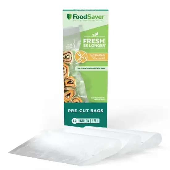 FoodSaver Easy Open 12ct Vacuum Sealer Bags image {8}