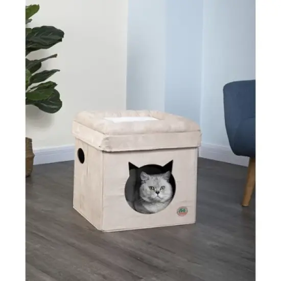 Go Pet Club Comfy Cat Cube Bed Cat Face F882 image {2}