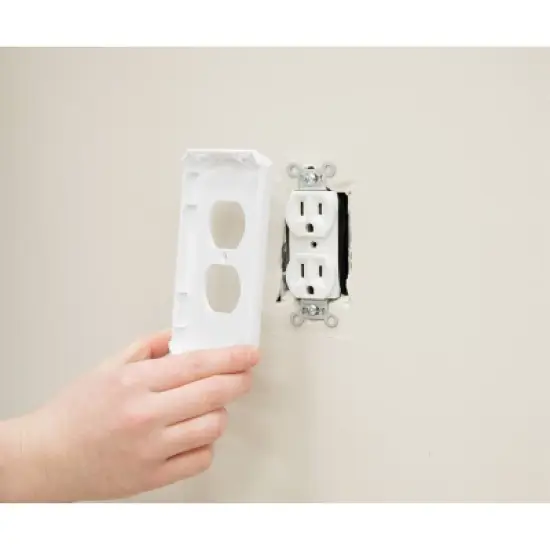 Regalo Home Safety White Outlet Cover Box Child Safety Includes Cover for Outlet or Light Switch - White image {2}