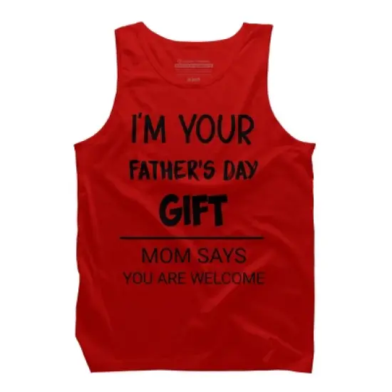 Men's Design By Humans I'm Your Father's Day Gift Black Text By sukhendu12 Tank Top image {2}