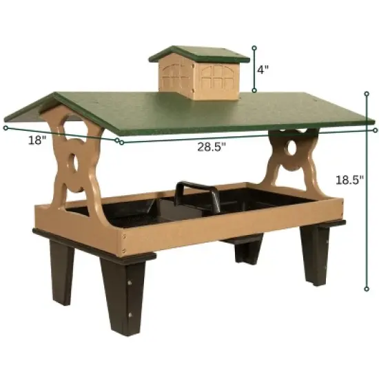 JCS Wildlife Double Colossal Ground Fly Thru Bird Feeder - Our Largest Bird Feeder Yet! image {9}
