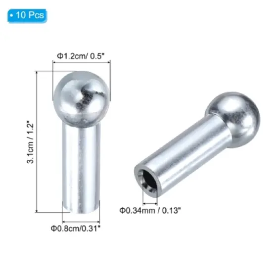 Unique Bargains Home Gym Workout Machine Kits Accessories Cable Ball Stoppers 10 Pcs image {1}