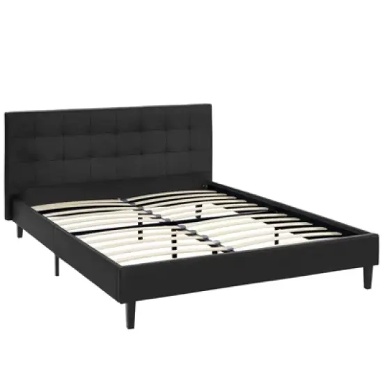 Linnea Full Faux Leather Bed - Modway image {1}