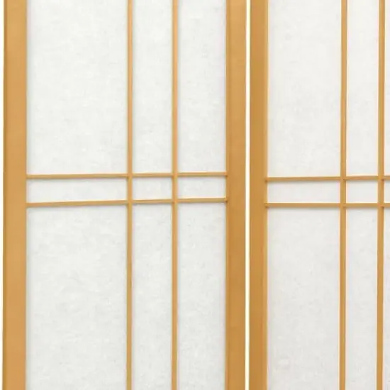 6 ft. Tall Eudes Shoji Screen - Natural (3 Panels) image {2}