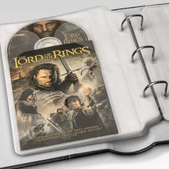 Bellagio-Italia CD/DVD Storage Binder - Burgundy, Black, & Brown - Leather - 144-Disc Capacity - 3 Pack image {6}