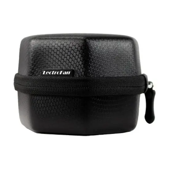 Adaptive Sound Technologies LectroFan Travel Case for Sleep Sound Machine - Lightweight EVA & Silicon Rubber - Zip Close - Black image {7}