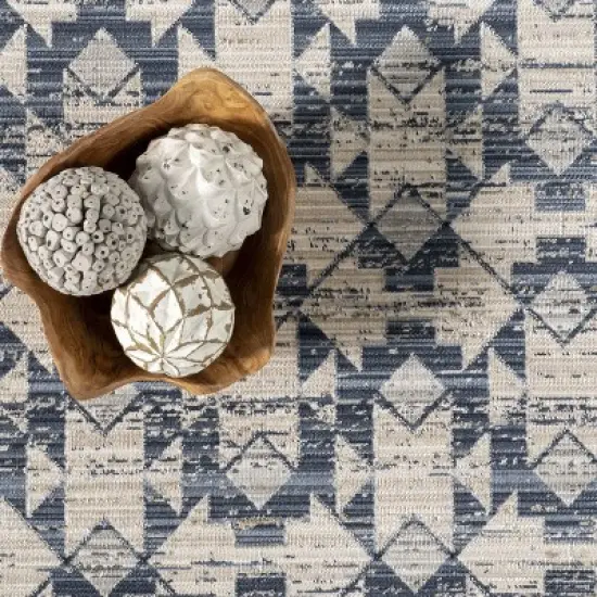 nuLOOM Chaya Geometric Machine Washable Indoor/Outdoor Area Rug image {5}