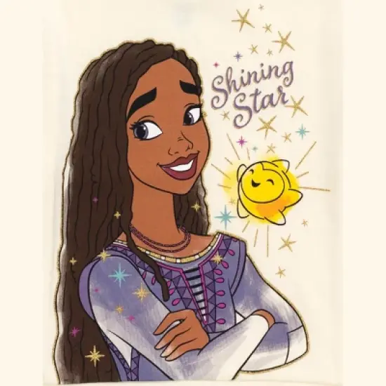 Disney Wish Asha Star Girls Fleece Sweatshirt and Pants Set Toddler to Little Kid image {3}