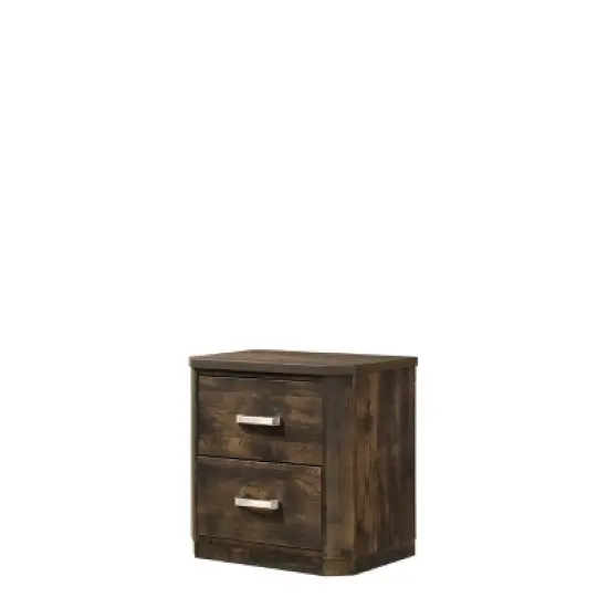 24" Elettra Nightstand Rustic Walnut - Acme Furniture image {1}