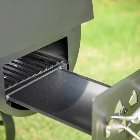 Captiva Designs E02GR016 16" Offset Charcoal Smoke - Black image {4}