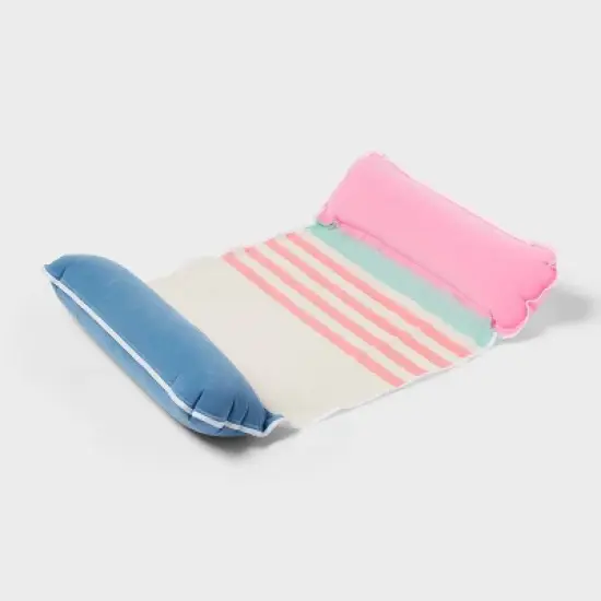Hammock Mesh Striped - Sun Squad&trade;: Inflatable Pool Float for Ages 14+ image {4}
