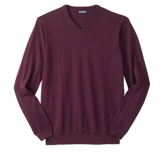 KingSize Men's Big & Tall Lightweight V-Neck Sweater image {4}