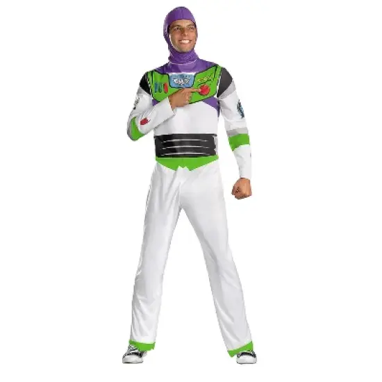 Disguise Mens Disney Toy Story Buzz Lightyear Classic Costume - Large/X Large - White image {1}