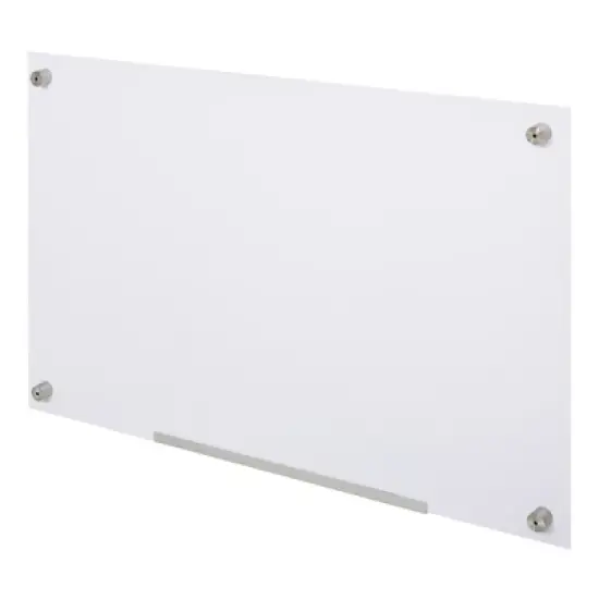 Vinsetto 35"x23" Dry Erase Wall Calendar Glass Whiteboard Monthly Planner for Homeschool Supplies & Home Office Organization w/ 4 Markers and Eraser image {3}