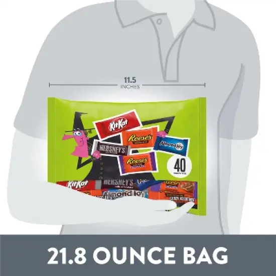 HERSHEY'S Chocolate Assorted Halloween Candy Snack Size - 21.8oz/40pc image {6}