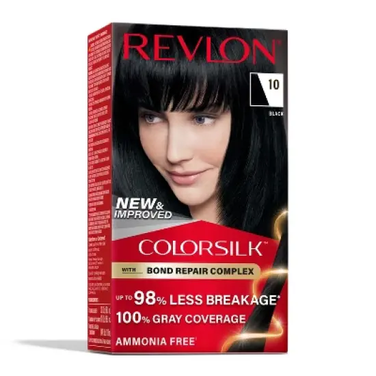 Revlon ColorSilk Permanent Hair Color with Bond Repair Complex - Black image {14}