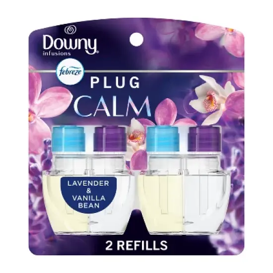 Febreze Downy Infusions Calm Plug Dual Air Freshener Refill - Lavender & Vanilla Bean - 1.75 fl oz/2pk image {13}