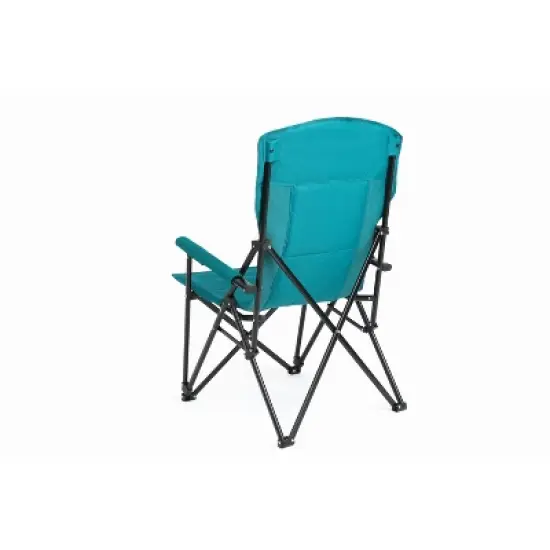 High Back Heavy Duty Lawn Chair Support 250LBS, Portable Collapsible Chair with Cup Holder image {4}