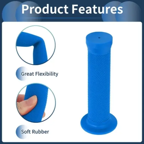Unique Bargains Bike Handlebar Grips Covers 5.12" Blue 1 Pair image {3}