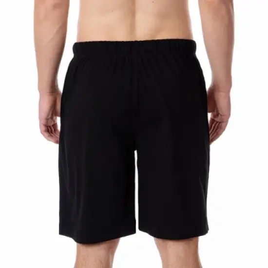 DC Comics Mens' Superman 'S' Logo Icon Character Sleep Pajama Shorts Black image {2}