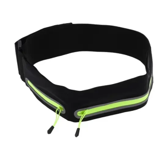 Unique Bargains Reflective Double Pocket Running Waist Pack 1 Pc image {4}