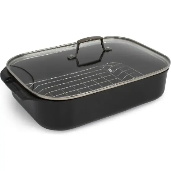Blu. Cookware Roasting Pan with Lid and Roasting Rack, Non-Toxic image {1}