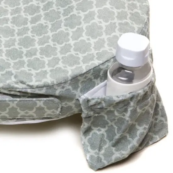 My Brest Friend Deluxe Nursing Pillow - Flower Key Gray image {2}
