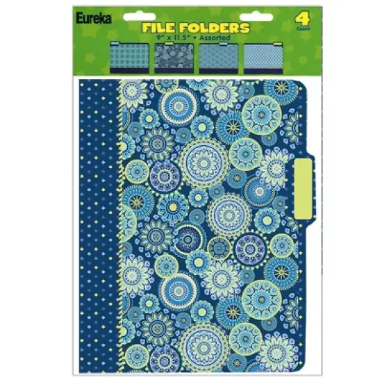 Eureka&reg; Blue Harmony File Folders, 4 Per Pack, 6 Packs image {2}