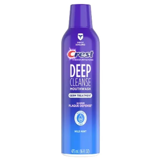 Crest Deep Cleanse Germ Treatment Mouthwash Mild Mint - 475mL image {10}