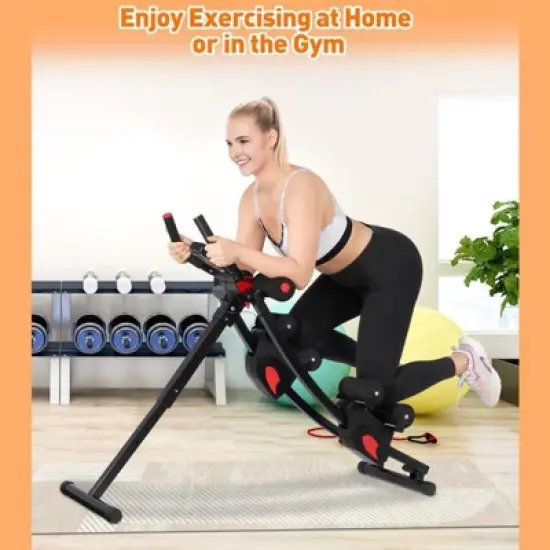 GIKPAL Fitness Ab Machine, Workout Equipment for Home Gym, Height Adjustable Ab Trainer, Foldable Fitness Equipment.440lbs Weight Capacity image {6}