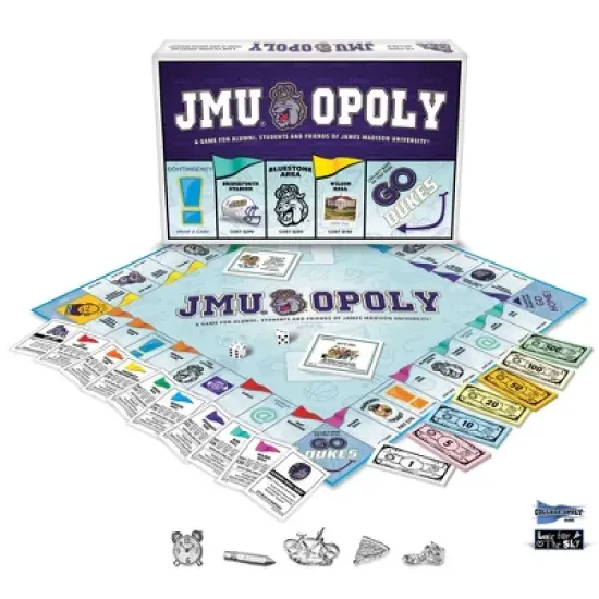Late For The Sky JMU Opoly James Madison Themed Board Game Ages 8+ image {4}