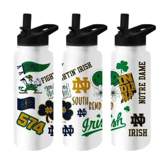 NCAA Notre Dame Fighting Irish 34oz Native Quencher Bottle image {1}