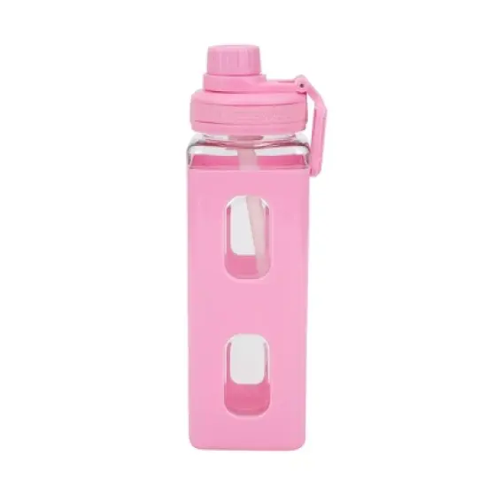 Hello Kitty Cassette Tape 24 Oz Pink Plastic Water Bottle image {3}