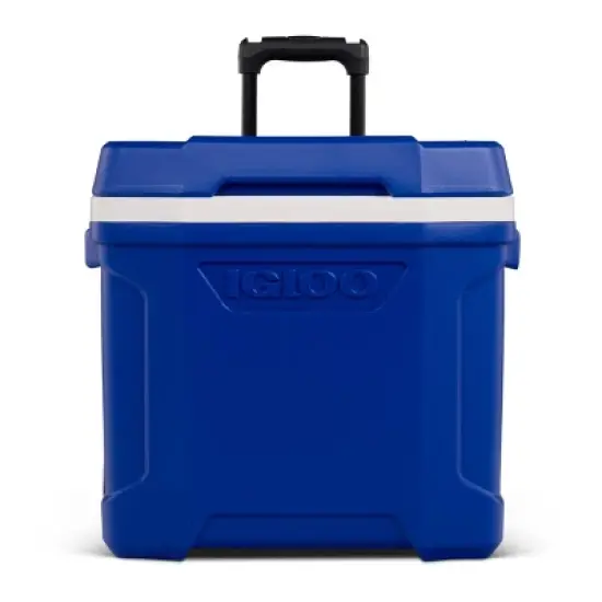 Igloo Latitude 30qt Roller Cooler: Hard-Sided with Wheels, 41-Can Capacity image {1}